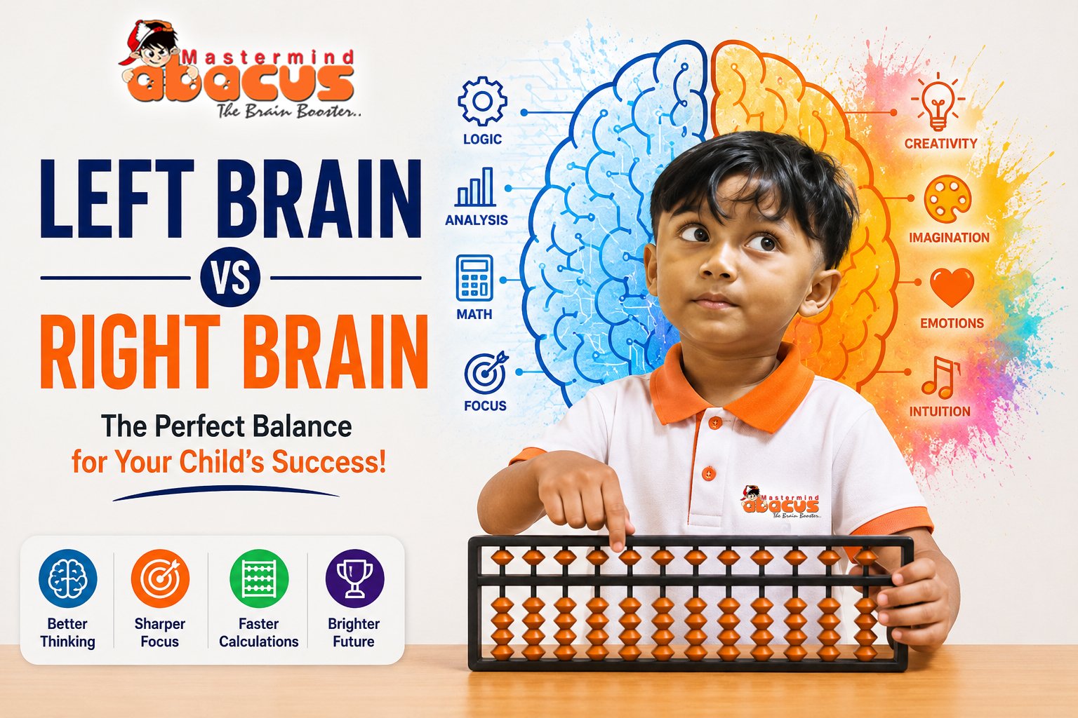 Abacus beads used for mental arithmetic practice